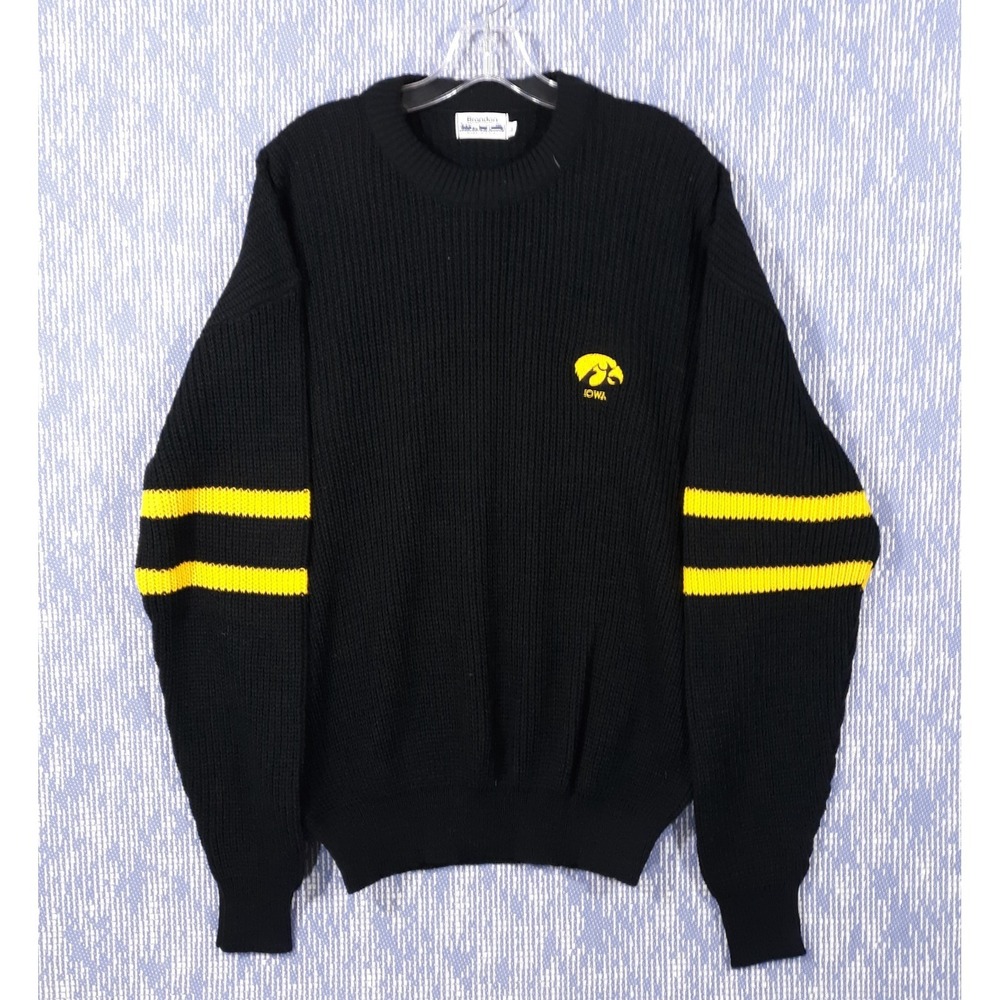 Vintage Brandon Iowa Hawkeyes Pullover Sweater‎ Mens Large 80s Made In USA